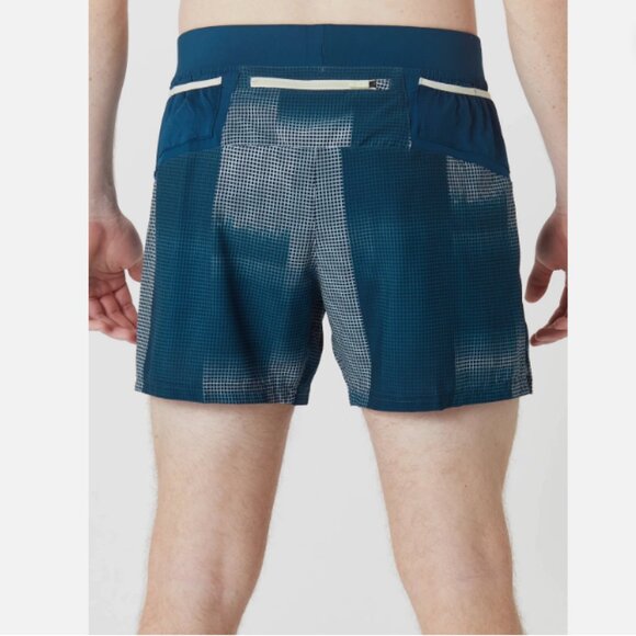 Brooks Sherpa 5" Running Short Blue and White Mens Size Medium - Picture 2 of 14